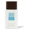 Bouteille de parfum blanche et bleu ciel