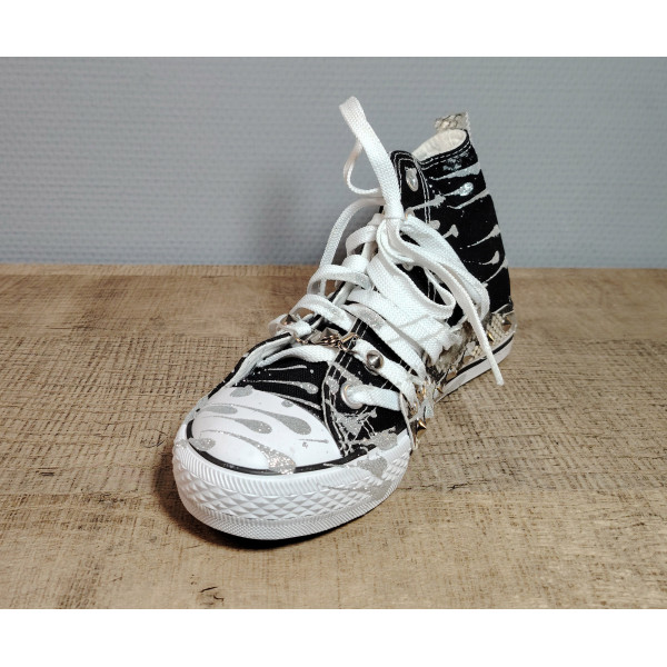 Baskets Street Art – Sneakers Urbaines Bleu ou Noir