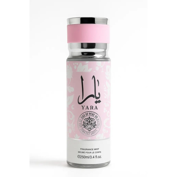 Yara Rose Hair & Body Mist - 250 ML | Refreshing Scent