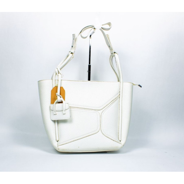 Duo di borsa bianca Laphrodite e pochette – Accessorio di moda femminile