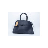 Borsa a mano in pelle blu navy