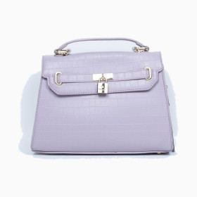 Borsa viola con dettagli dorati