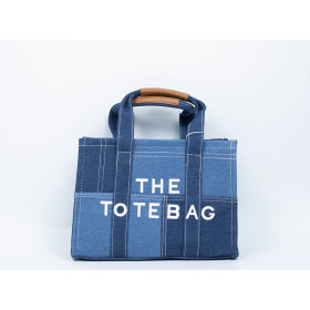 Sac fourre-tout en denim bleu style