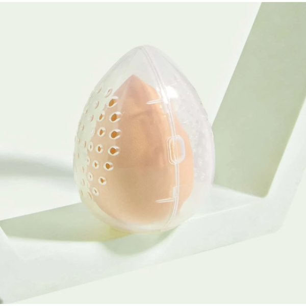 Esponja de maquillaje con su caja