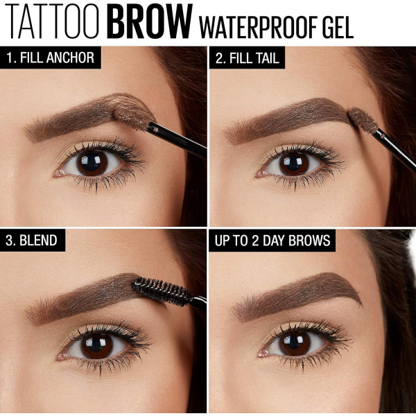 Gel Colorante Impermeabile per Sopracciglia Maybelline Tatto