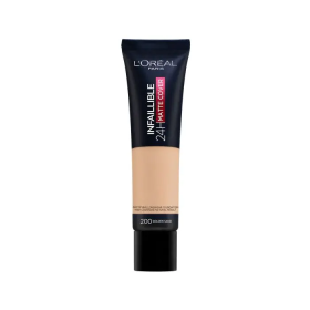 Infallible 24H Matte Cover ad alta copertura Mattifying Foundation