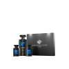 Set regalo Midnight Blue per uomini e donne di Gris Montaigne – Profumo + Cura (75 ml/650 ml/75 ml)