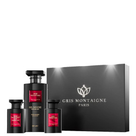 Set di bellezza Elegance ispirato a bacarra: Profumo 75 ml, Gel doccia 650 ml, Olio secco 75 ml