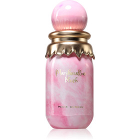 bottiglia di profumo rosa confetto