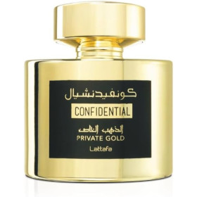 bottiglia di profumo dorata