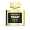 bottiglia di profumo dorata