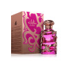 Flacone di profumo rosa con confezione