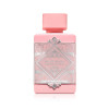 flacone di profumo rosa cipria