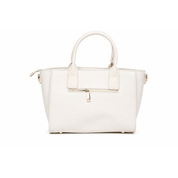 Ecru Sabinus handbag — rear view — Georges Rech