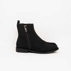 Camilla Flat Ankle Boots Schwarz — Amazon Essentials