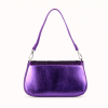 Bestini Plum Rhinestone Evening Clutch, Rear View