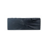 Black satin pouch with drape - EL Eternel