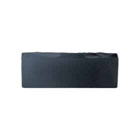 Black satin pouch with drape - EL Eternel