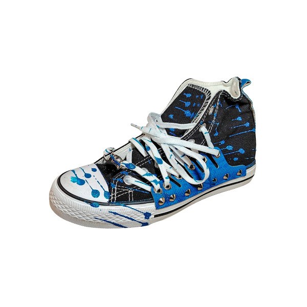 Street Art Sneakers - Urban Sneakers Blue or Black