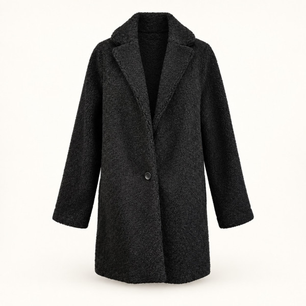 Manteau Femme Noir Taille M – Style Chic & Intemporel 2025