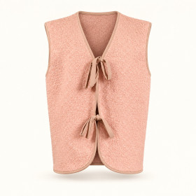Cardigan senza maniche da donna per cravatta – Stile confortevole e urbano