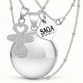 Crystal Pacifier Necklace - Elegance SAGA GIOIELLI