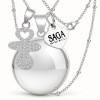 Collana di ciuccio di cristallo - Eleganza SAGA GIOIELLI