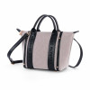 Arielle Tote Bag in Linen and Black — Mac Alyster