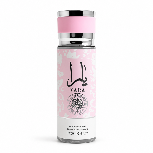 Yara Rose Hair & Body Mist - 250 ML | Refreshing Scent