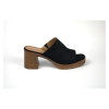 Black High Heel Wedge Sandals — Sixth Sens