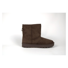 Bottines fourrées femme marron ou noir