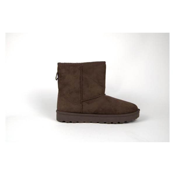 Bottines fourrées femme marron ou noir