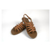 Shirley camel flat sandals — Chattawak