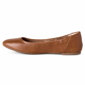 Belice Ballet Flats in Light Brown Faux Leather — Amazon Essentials