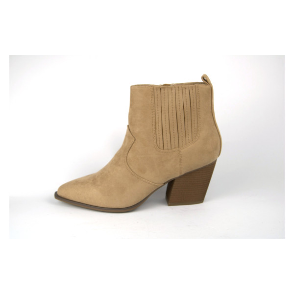 Bottines beige sable femme — The Drop