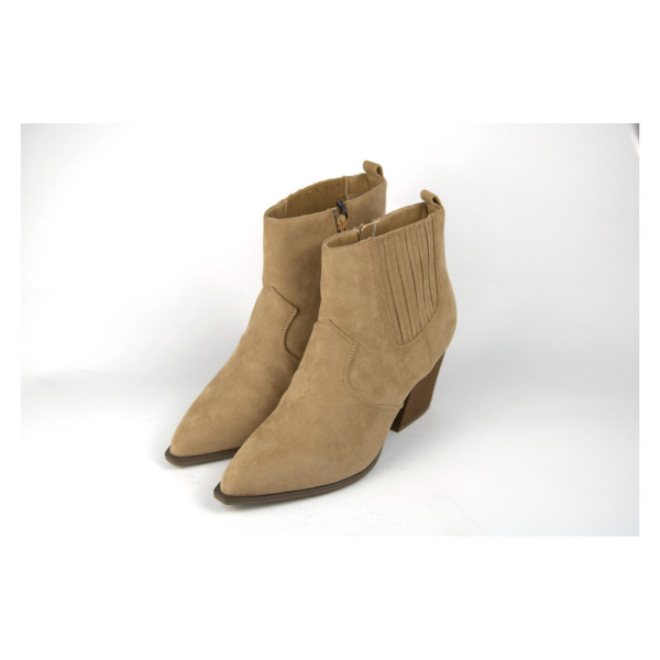 Bottines beige sable femme — The Drop