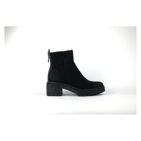 Botines negros con cierre en tacón y espalda — Chattawak