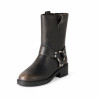 Bottes motardes Lilith noires femme — The Drop