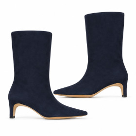 Botas de ante azul Serena — The Drop