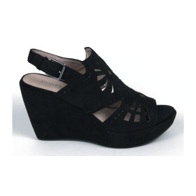 Sandalias de cuña Liseron negras — Chattawak