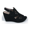 Sandales compensées Liseron noires — Chattawak