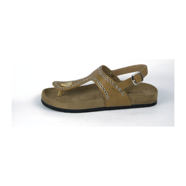 Bradford beige flat sandals — Chattawak