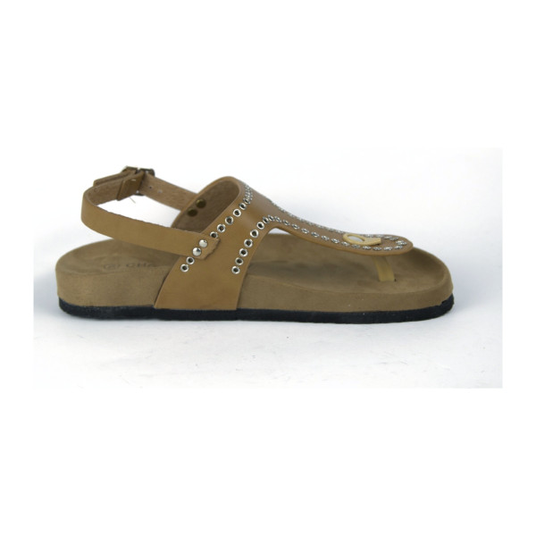 Bradford beige flat sandals — Chattawak