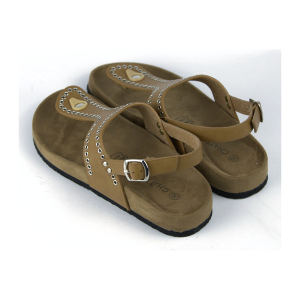 Bradford flache Sandalen in Beige — Chattawak