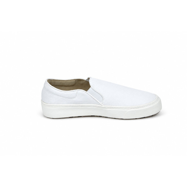 Zapatillas de lona blancas sin cordones — Amazon Essentials