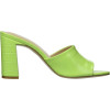 Mules à talon Pattie vert lime — The Drop