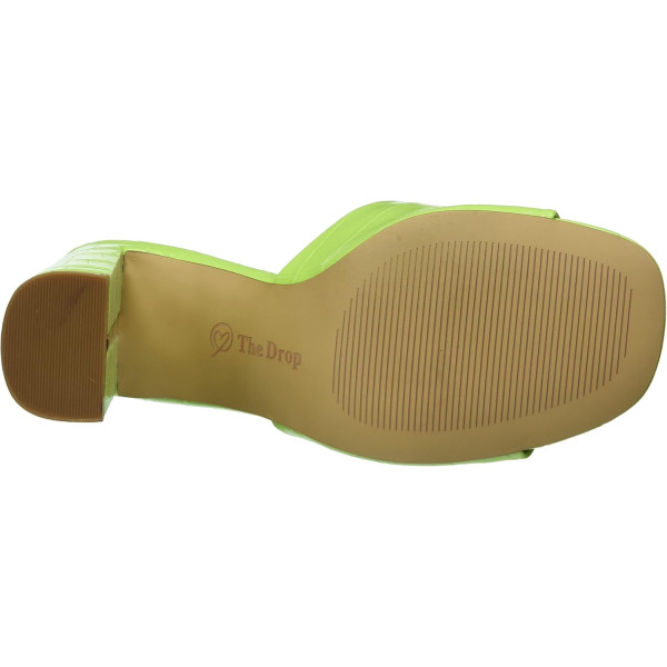 Mules à talon Pattie vert lime — The Drop