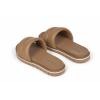 Issi mocha padded slide sandals — The Drop