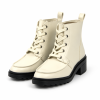 Bottines écrues à lacets femme taille 40,5