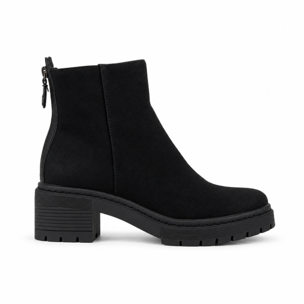 Schwarze Wildlederstiefel — Chattawak